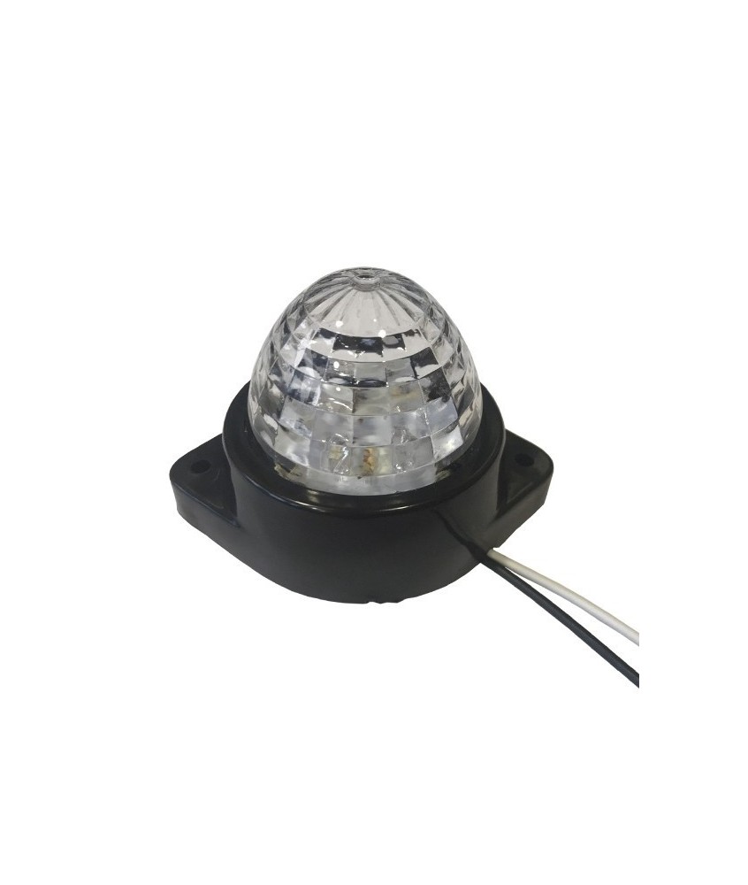 GloboStar® 115404 Πλευρικά Φώτα Όγκου Φορτηγών BULLET LED 6 SMD DC 24V Αδιάβροχο IP66 Ψυχρό Λευκό 6000K